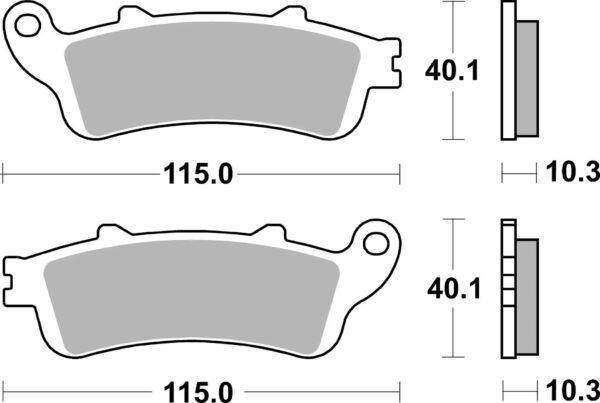 Brembo Brake Pads 07HO52SP - Image 2
