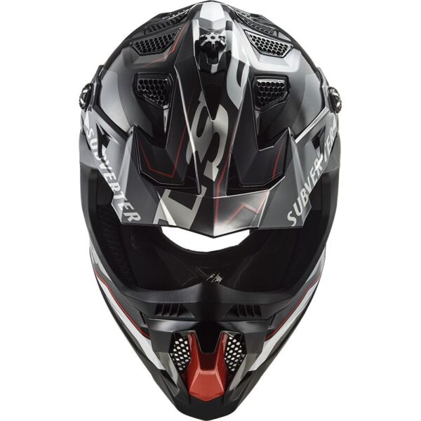 LS2 MX700 SUBVERTER EVO II, ARCHED GLOSS Black & silver - Image 4