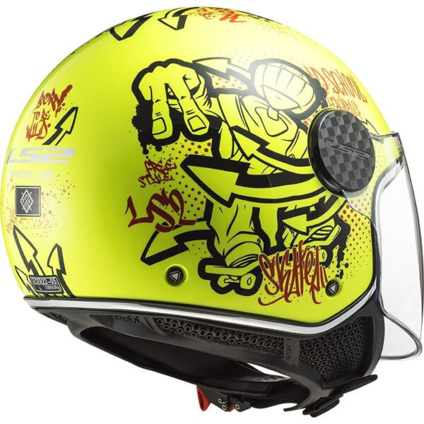 LS2 OF558 SPHERE LUX Skater H-V Yellow - Image 2