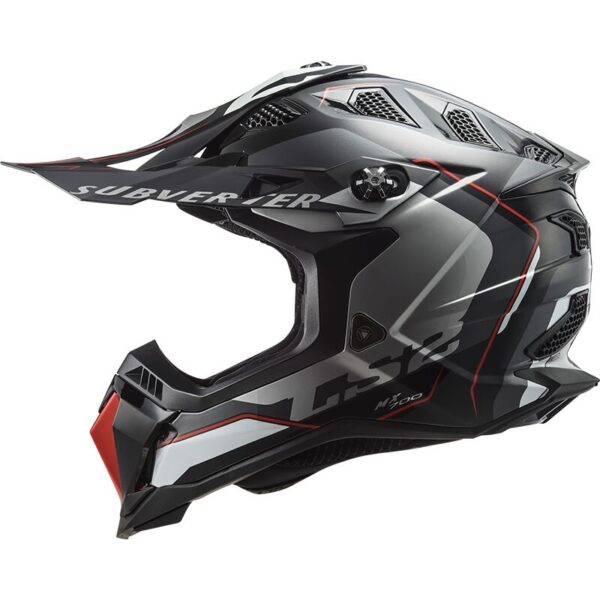 LS2 MX700 SUBVERTER EVO II, ARCHED GLOSS Black & silver - Image 3