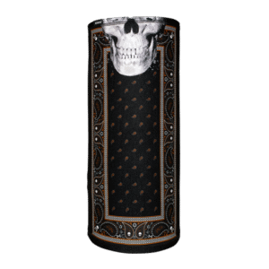 Zan Motley Tube SportFlex Series Black & Orange Classic Bandana