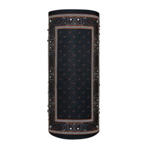 Zan Motley Tube Black & Orange Classic Bandana