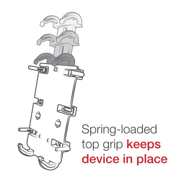 RAM Quick-Grip XL Phone Mount with Vibe-Safe & U-Bolt Base - Image 4