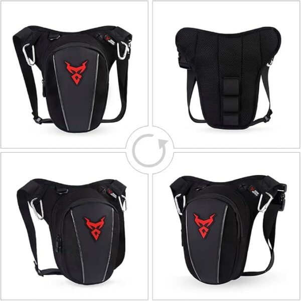 Motocentric Leg Bag - Stealth Red - Image 2