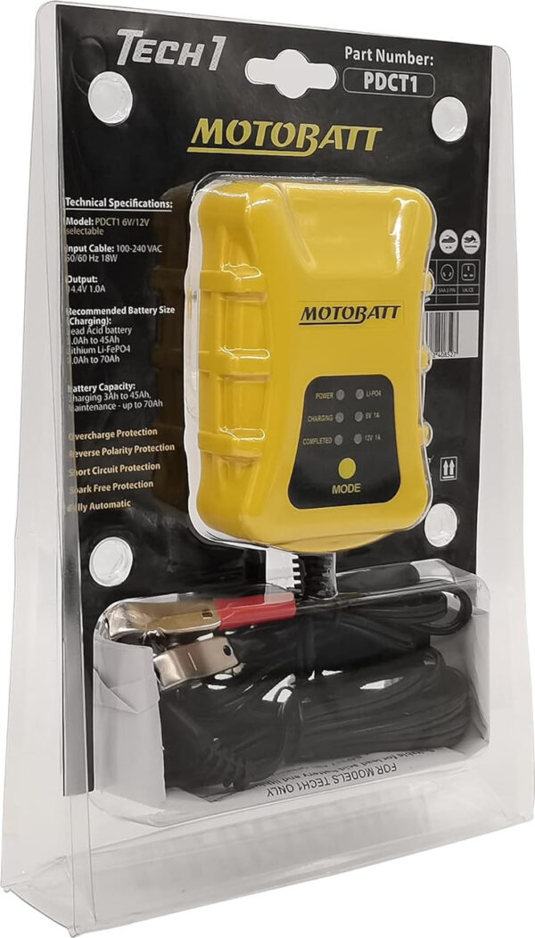 Motobatt PDCT1 12V/6V 1-Amp Charger - Image 2