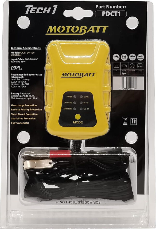 Motobatt PDCT1 12V/6V 1-Amp Charger - Image 4