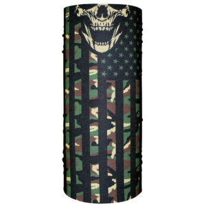 Zan Motley Tube Polyester Woodland Camo Flag