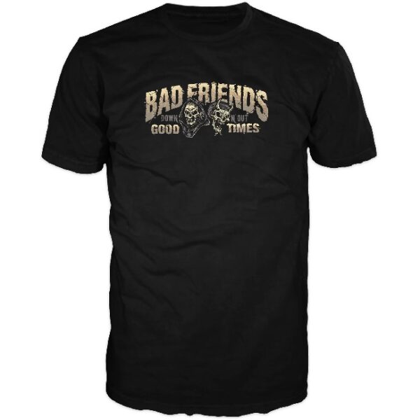 Lethal Threat Bad Friends Black T-Shirt - Image 2