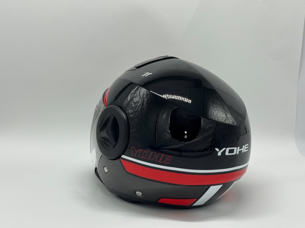Yohe P5 Helmet GLOSSY BLACK/RED - Image 3