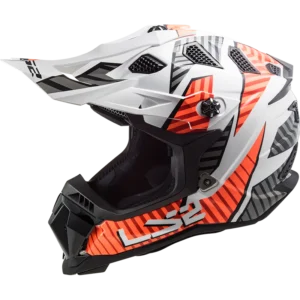 LS2 MX700 SUBVERTER Evo Astro Gloss White Orange