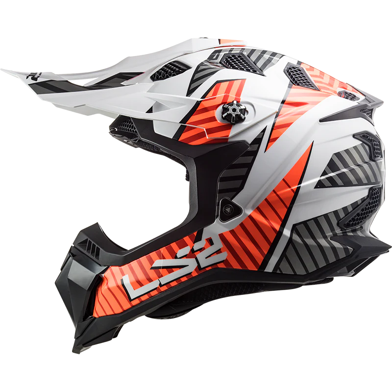 LS2 MX700 SUBVERTER Evo Astro Gloss White Orange - الصورة 5
