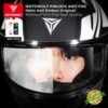 Motowolf Universal Anti-Fog Film for Helmet Visors – Clear Vision in Rain and Winter