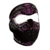 ZANheadgear® Full-Face Mask Venetian Mardi Gras Purple White Neoprene