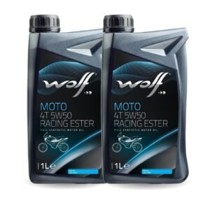 WOLF MOTO 4T 5W50 RACING ESTER 1L FULLY SYNTHETIC (2 PES)