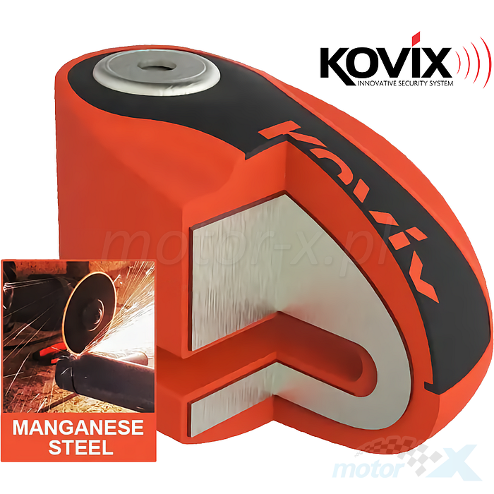 KOVIX Smart Alarm Disc Lock KNX-6 ORANGE - Image 4