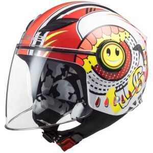 LS2 OF602 FUNNY SLUCH RED WHITE